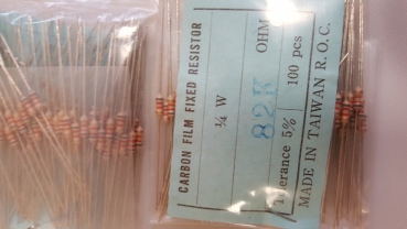 82 Kohm-1/4 Watt,10 er Pack 2,00 Euro