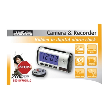 Uhr mit Kamera und Recorder